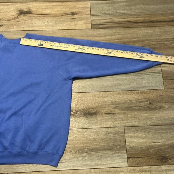 Vintage Country Apple Spice Sweatshirt SZ XL Blue American Slice Hanes Fleece - Picture 11 of 11